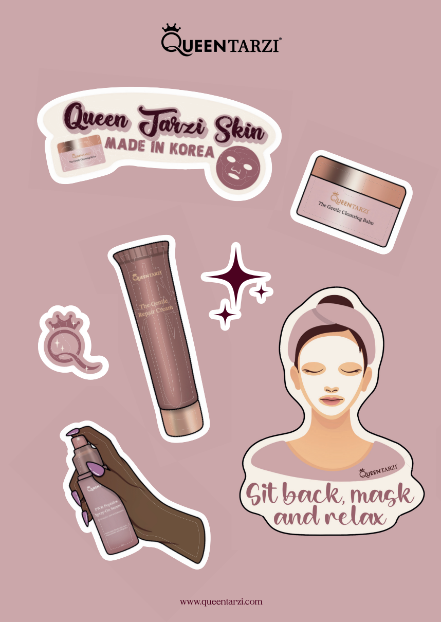 Queen Tarzi Stickervel