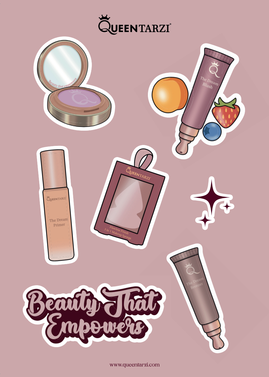 Queen Tarzi Stickervel