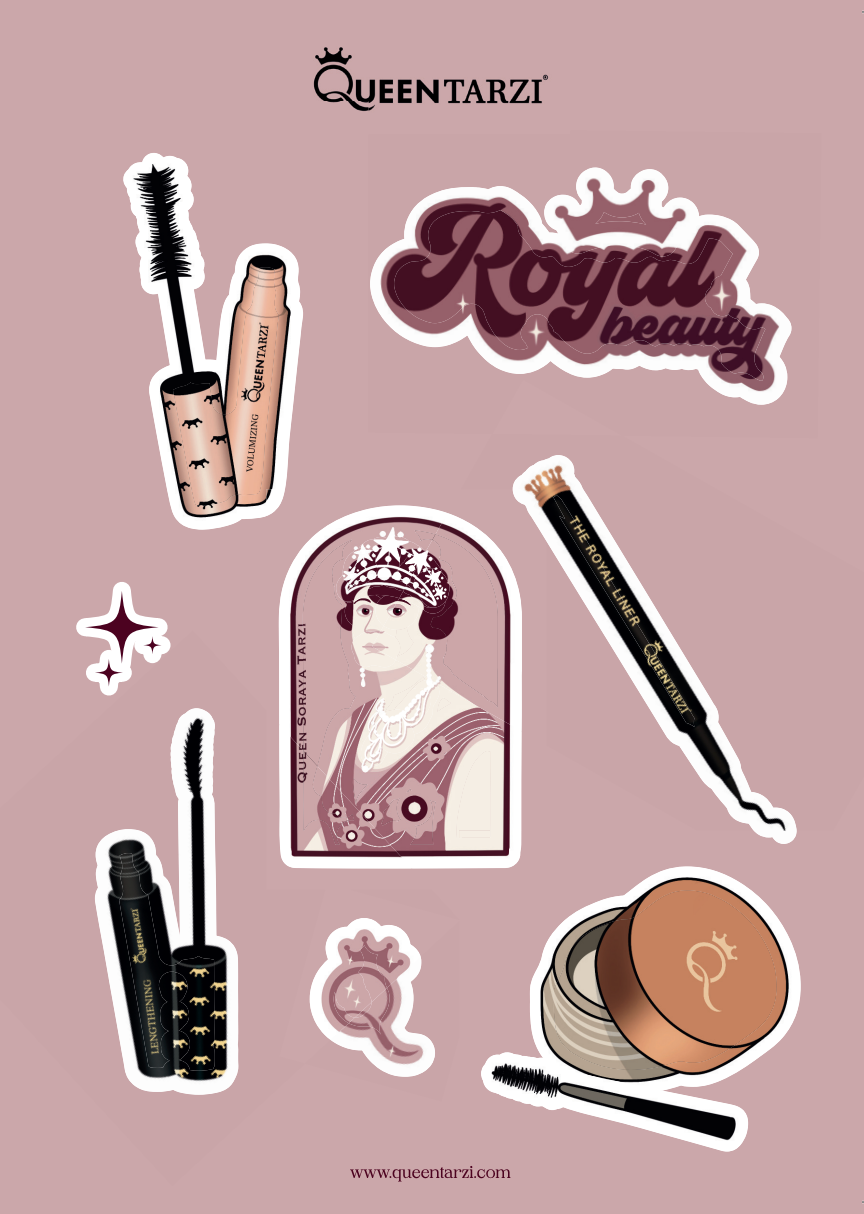 Queen Tarzi Stickervel